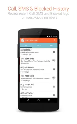 Who Called Me? android App screenshot 0